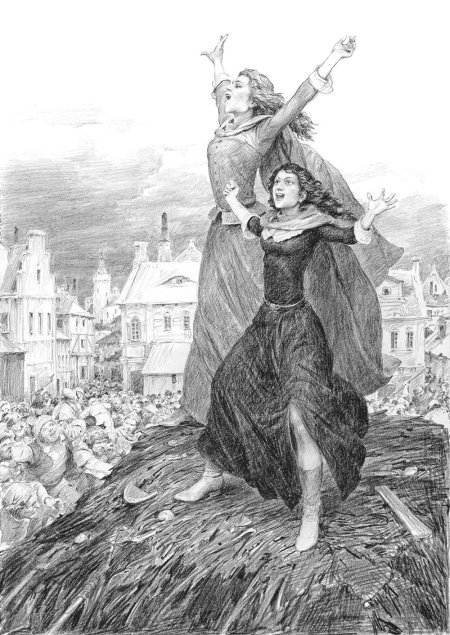 Сожжение жанны д'арк картина