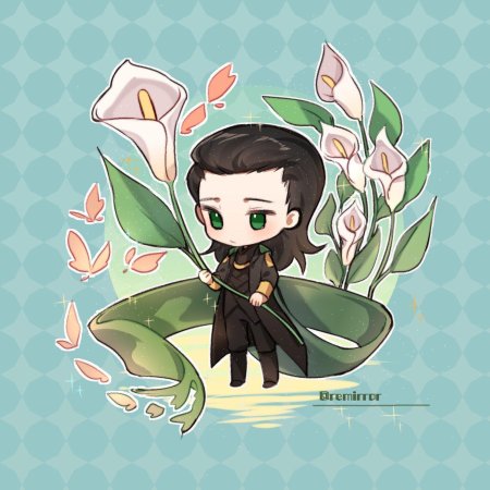 Локи чиби арт