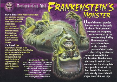 Чудовище франкенштейна книга