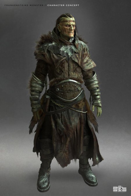 Монстр франкенштейна арт фэнтези
