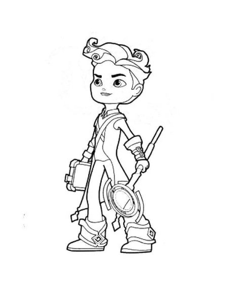 Раскраски герои энвелла кира