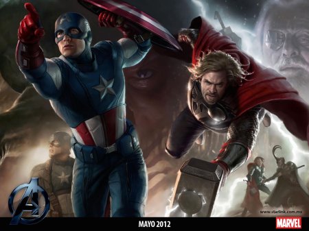 Тор и капитан америка