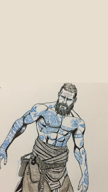 Бальдр год оф вар тату