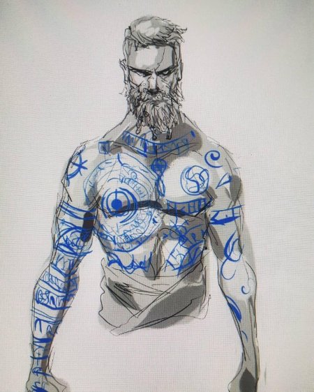 Бальдр год оф вар тату