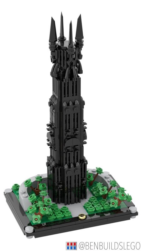 Лего властелин колец башня ортханк