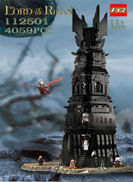 Лего властелин колец башня ортханк