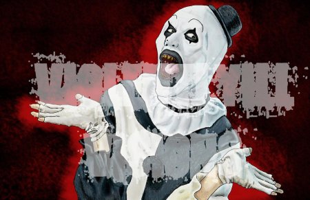 Ужасающий клоун арт