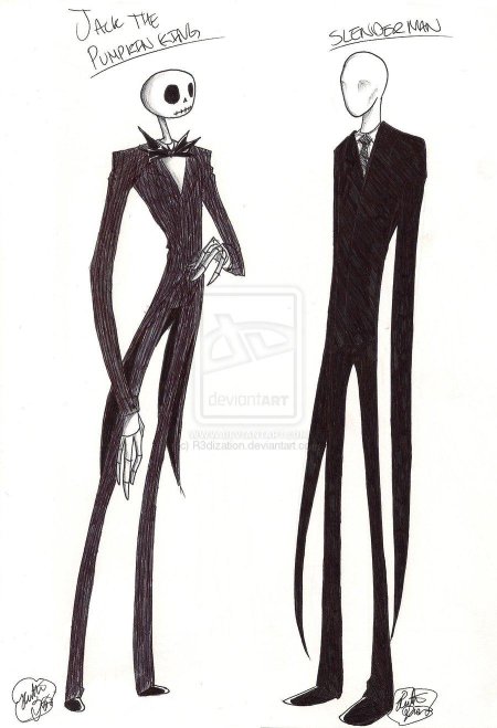 Джек скеллингтон и слендер