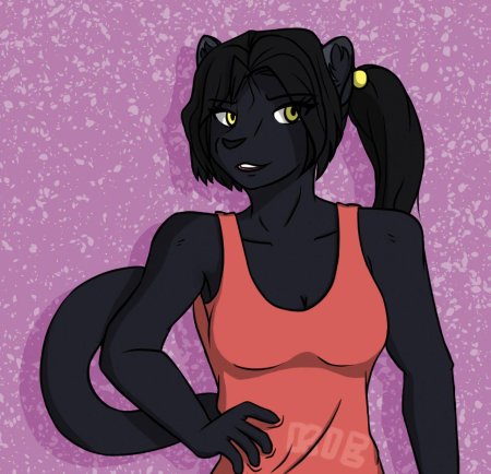 Фурри пантера девушка