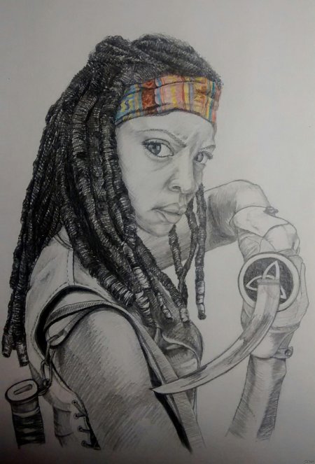 Мишон ходячие мертвецы рисунок