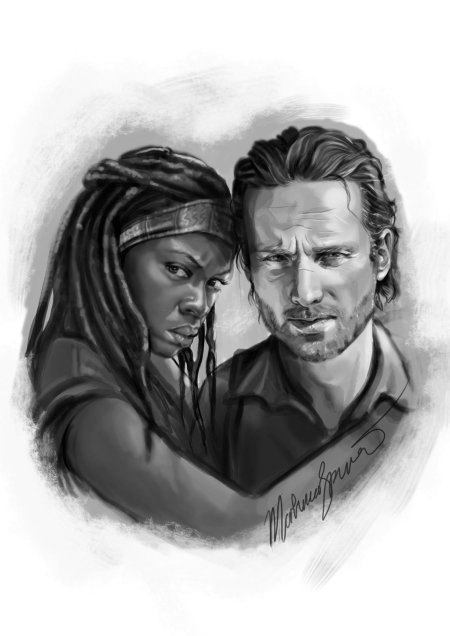 Ходячие мертвецы дэрил рик мишон