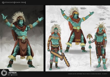 Ацтекский бог кецалькоатль