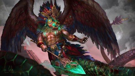 Ацтекский бог кецалькоатль