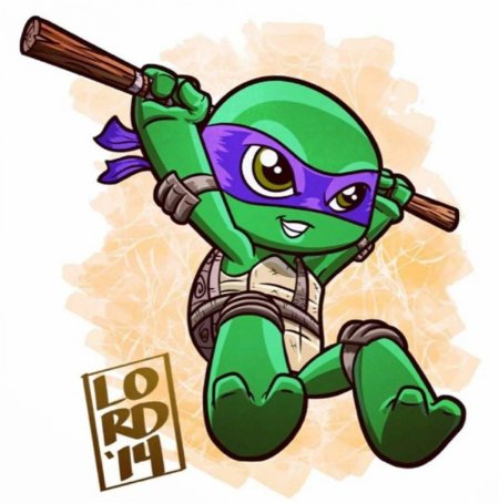 Донателло черепашки ниндзя рисунок