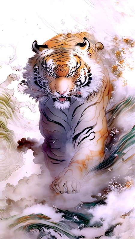 Тигр картина