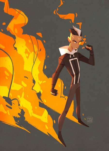 Призрачный гонщик рисунки