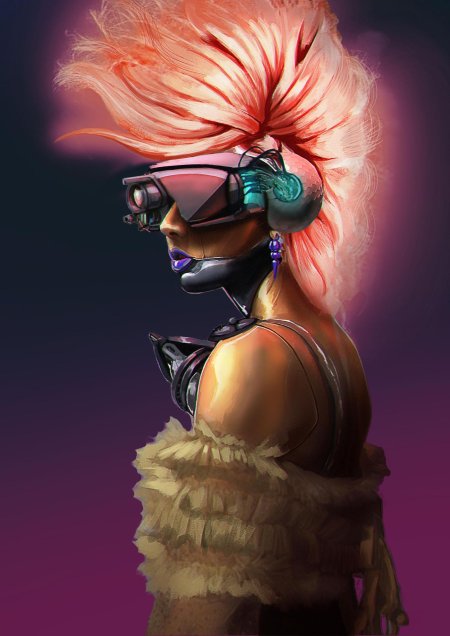 Фотобаш киберпанк