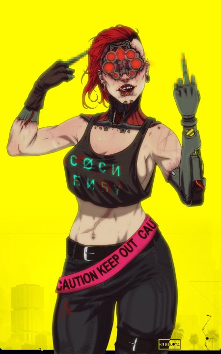 Комиксы в стиле киберпанк