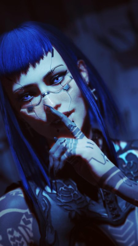 Киберпанк макияж