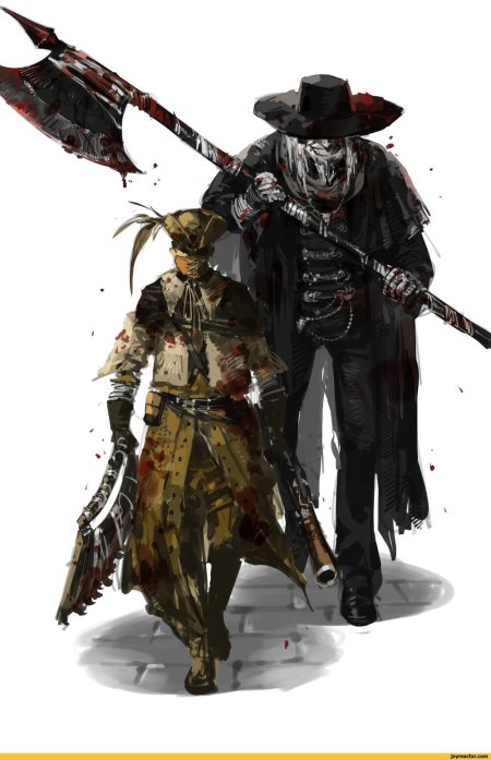 Охотник бладборн арт