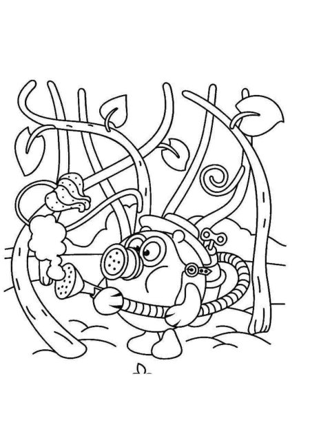 Смешарики раскраска