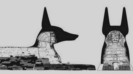 Сфинкс египет анубис