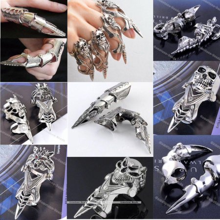 Кольцо коготь на весь палец