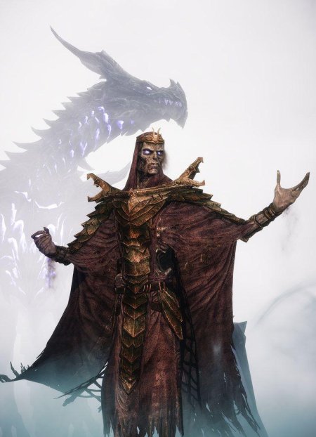 Драконий жрец скайрим арт