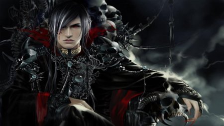 Красивый демон мужчина