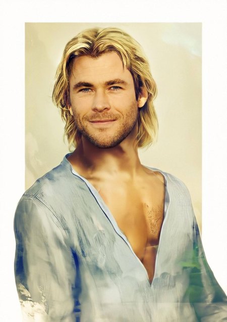 Крис хемсворт портрет