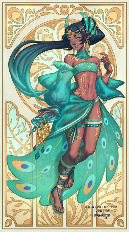 Аниме павлин хуманизация