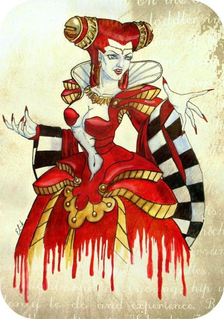 Червовая дама алиса в стране чудес