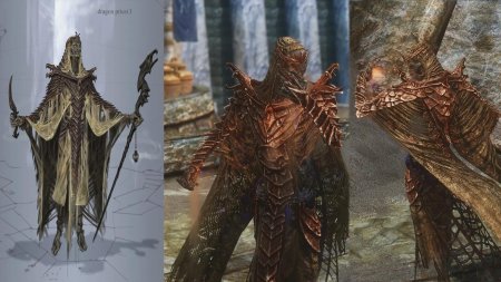 Скайрим одежда драконьего жреца