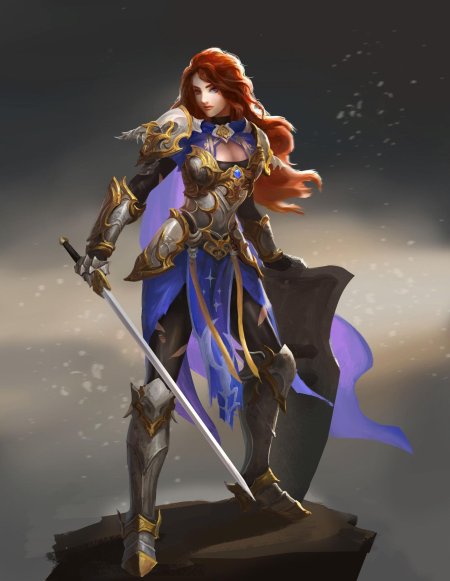 Девушка паладин фэнтези