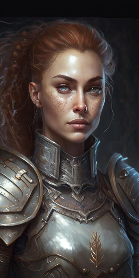 Женщина рыцарь арт