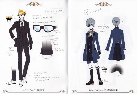 Сиэль тёмный дворецкий в полный рост