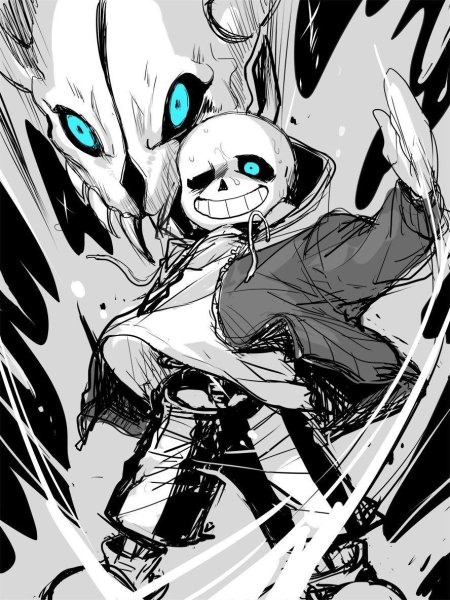 Санс гастер бластер