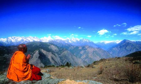 Буддийский монах лама