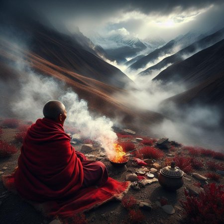 Тибетские монахи