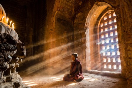 Буддистский монах тибет