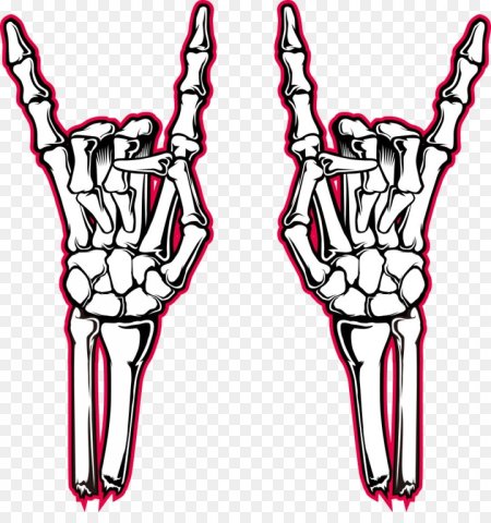 Рука скелета рисунок