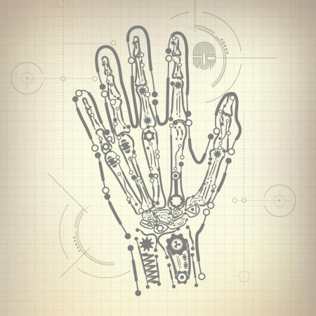 Рука робота вектор