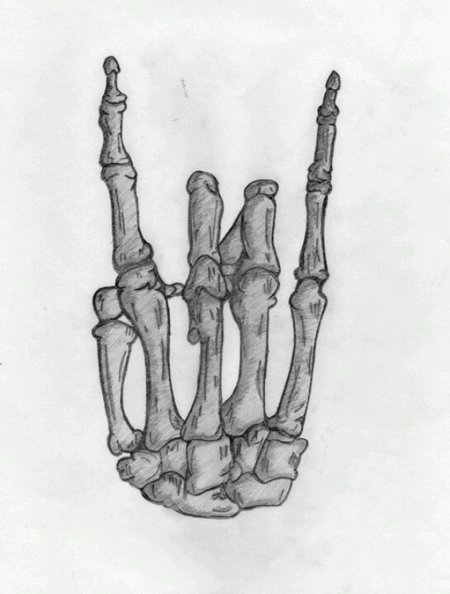 Рука скелет