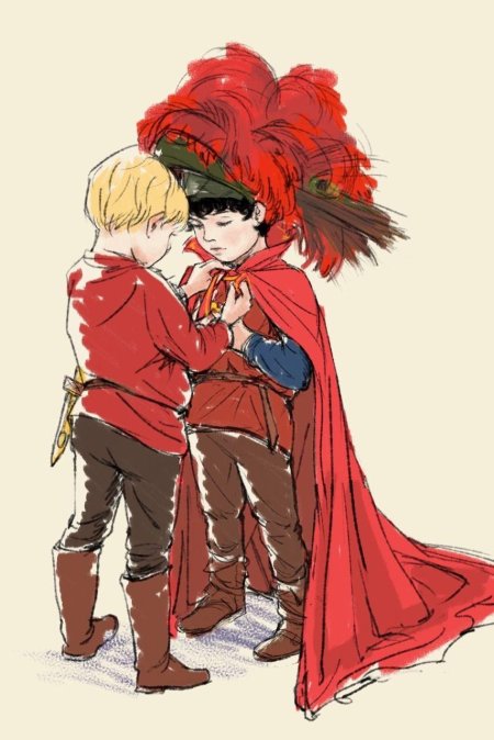 Мерлин и артур арт