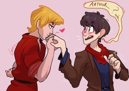 Артур и мерлин слэш арт