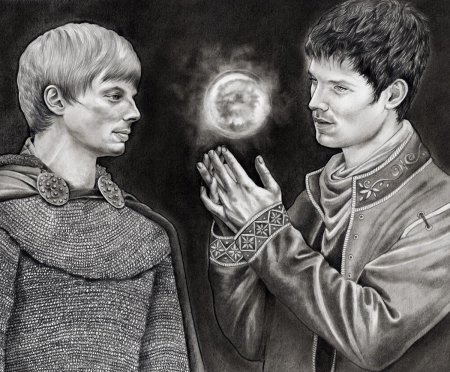 Артур пендрагон и мерлин арт