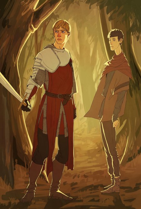 Мерлин и артур арт