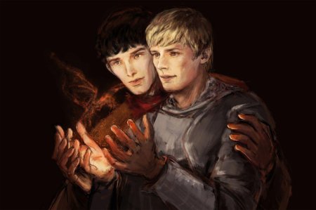 Мерлин и артур арт