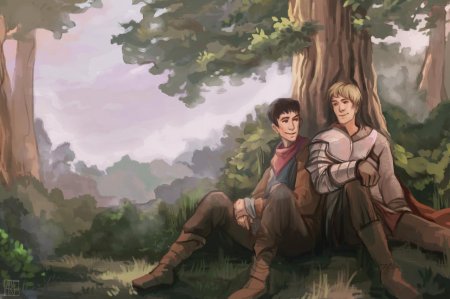 Мерлин и артур арт