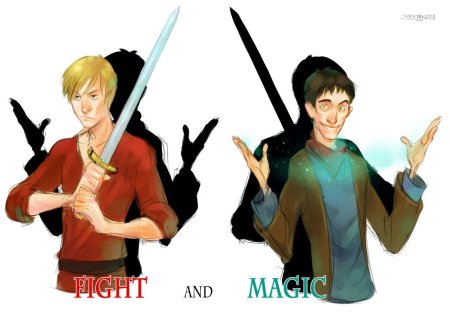 Мерлин и артур арты